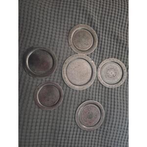 6 MCM Vintage Indian Import Decor - Unique Patterns